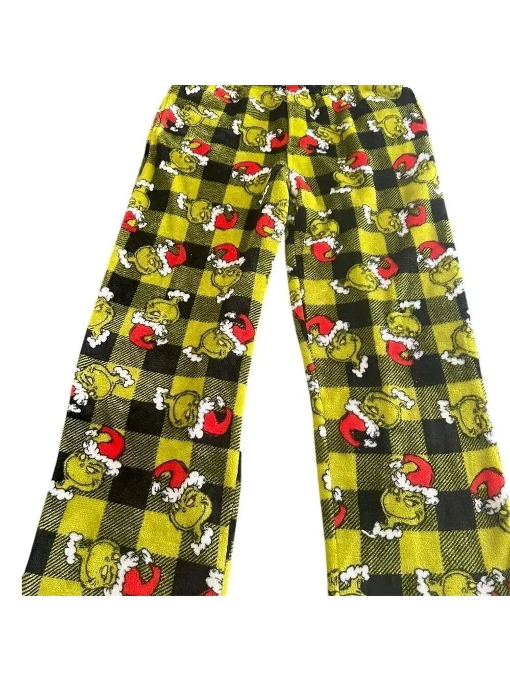 Grinch Pajama Pants - Green and Black size L